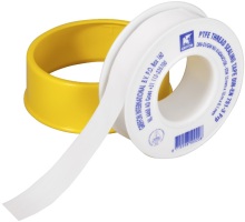 PTFE tape, 12 mm x 0,1 mm x 12 m   PTFE-adhesive tape, item number 51020