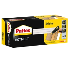 Pattex Patronen PTK 1, 1 kg Schachtel  Heißklebepatronen, transparent (50 Sticks a 200 mm Länge)