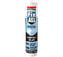 Soudal FIX ALL CRYSTAL, 290 ml cartridge   adhesive and sealant