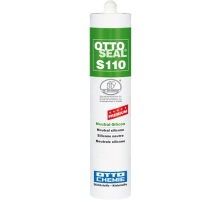 Ottoseal S 110, 310 ml cartridge   1-component-silicone-sealant, transparent, premium-neutral-silicon