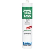 Ottoseal S100, 310 ml cartridge   sanitary silicone, grey