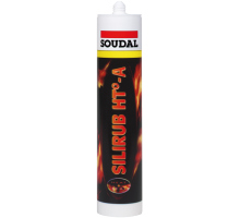 Soudal Silirub HT-A, 310 ml cartridge   high temperature silicone