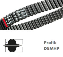1200-D8MHP-20  Neopren-Zahnriemen, Glascord, Omega HP