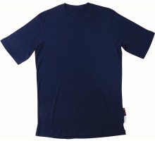 00597-350-01, size 3XL   functional undershirt, short sleeve, men /women, CROSSOVER, navy blue