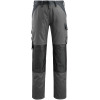 15779-330-1809, size 90C62   trousers with knee pockets, men /women, LIGHT, dark anthracite/black