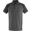 50569-961-1809, Gr.3XL  Polo-Shirt, Herren/Damen, UNIQUE, dunkelanthrazit/schwarz