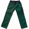 00979-430-31, size 82C42   trousers with knee pockets, men /women, IMAGE, green/navy blue