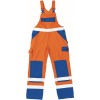 07169-860-1411, size 82C44   dungarees with knee pockets, men /women, SAFE COMPETE, hi-visorange/cornflower blue
