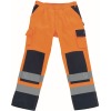 07179-860-141, size 76C44   trousers with knee pockets, men /women, SAFE COMPETE, hi-visorange/navy blue