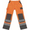 07179-860-14888, size 76C44   trousers with knee pockets, men /women, SAFE COMPETE, hi-visorange/anthracite
