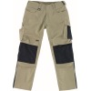 12679-442-5509, size 90C54   trousers with knee pockets, men /women, UNIQUE, light khaki/black