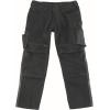 12679-442-0918, size 90C56   trousers with knee pockets, men /women, UNIQUE, black/dark anthracite
