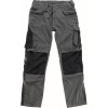 13079-230-1809, size 90C54   trousers with knee pockets, men, UNIQUE, dark anthracite/black