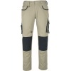 13079-230-5509, size 90C60   trousers with knee pockets, men, UNIQUE, light khaki/black