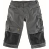 14149-442-1809, size C66   three-quarter trousers with knee pockets, men /women, UNIQUE, dark anthracite/black