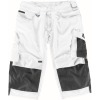 14149-442-0618, size C51   three-quarter trousers with knee pockets, men /women, UNIQUE, white/dark anthracite