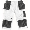 14349-442-0618, size C51   three-quarter trousers with hanging bags, men /women, UNIQUE, white/dark anthracite