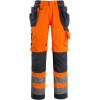 15531-860-14010, size 90C49   trousers with hanging bags, men /women, SAFE SUPREME, hi-visorange/bluish black