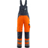 15569-860-14010, size 90C54   dungarees with knee pockets, men /women, SAFE SUPREME, hi-visorange/bluish black