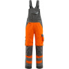 15569-860-1418, size 90C56   dungarees with knee pockets, men /women, SAFE SUPREME, hi-visorange/dark anthracite