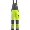 15569-860-1718, size 90C62   dungarees with knee pockets, men /women, SAFE SUPREME, hi-vis yellow/dark anthracite