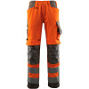 15579-860-1418, size 90C50   trousers with knee pockets, men /women, SAFE SUPREME, hi-visorange/dark anthracite