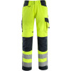 15579-860-17010, size 90C51   trousers with knee pockets, men /women, SAFE SUPREME, hi-vis yellow/bluish black