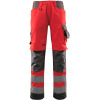 15579-860-22218, size 90C56   trousers with knee pockets, men /women, SAFE SUPREME, hi-vis red/dark anthracite