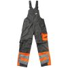 15669-860-1814, size 82C68   dungarees with knee pockets, men /women, SAFE SUPREME, dark anthracite/hi-vis orange