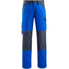 15779-330-11010, size 90C62   trousers with knee pockets, men /women, LIGHT, cornflower blue/bluish black