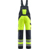 15969-948-17010, size 90C50   dungarees with knee pockets, men /women, SAFE LIGHT, hi-vis yellow/bluish black