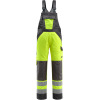 15969-948-1718, size 90C52   dungarees with knee pockets, men /women, SAFE LIGHT, hi-vis yellow/dark anthracite
