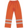 50102-814-14, size L   rain trousers, men /women, SAFE AQUA, hi-visorange