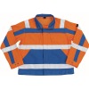 07109-860-1411, size 2XL   jacket, men /women, SAFE COMPETE, hi-visorange/cornflower blue
