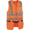 08089-860-14, size 2XL   tool vest, men /women, SAFE CLASSIC, hi-visorange