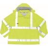 50101-814-17, size XS   rain jacket, men /women, SAFE AQUA, hi-vis yellow