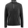 50148-239-09, size 4XL   fleece pullover with short zipper, men /women, CROSSOVER, black