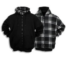 89417, size S   thermo reversible jacket, black/white