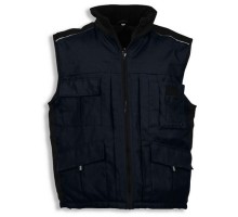9818, size XXL   thermo vest, navy blue/black