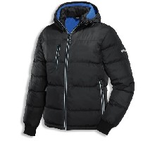 98668, size XL   thermo quilted jacket, black/blue