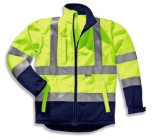 9907, size XL   softshell jacket, signal yellow