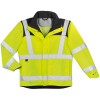 8898, size S   weatherproof parka, signal yellow/grey