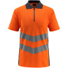 50130-933-14010, Gr.2XL  Polo-Shirt, Herren/Damen, SAFE SUPREME, hi-vis orange/schwarzblau