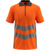50130-933-1418, Gr.3XL  Polo-Shirt, Herren/Damen, SAFE SUPREME, hi-vis orange/dunkelanthrazit