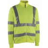 50115-950-17, Gr.L  Sweatshirt mit Reißverschluss, Herren/Damen, SAFE CLASSIC, hi-vis gelb