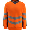 50126-932-14010, Gr.4XL  Sweatshirt, Herren/Damen, SAFE SUPREME, hi-vis orange/schwarzblau