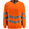50126-932-1418, Gr.S  Sweatshirt, Herren/Damen, SAFE SUPREME, hi-vis orange/dunkelanthrazit