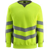 50126-932-1718, Gr.M  Sweatshirt, Herren/Damen, SAFE SUPREME, hi-vis gelb/dunkelanthrazit