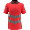 50130-933-22218, Gr.L  Polo-Shirt, Herren/Damen, SAFE SUPREME, hi-vis rot/dunkelanthrazit