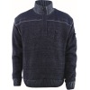 50354-835-180, Gr.2XL  Strickpullover mit kurzem Reißverschluss, Herren/Damen, FRONTLINE, blaugrau